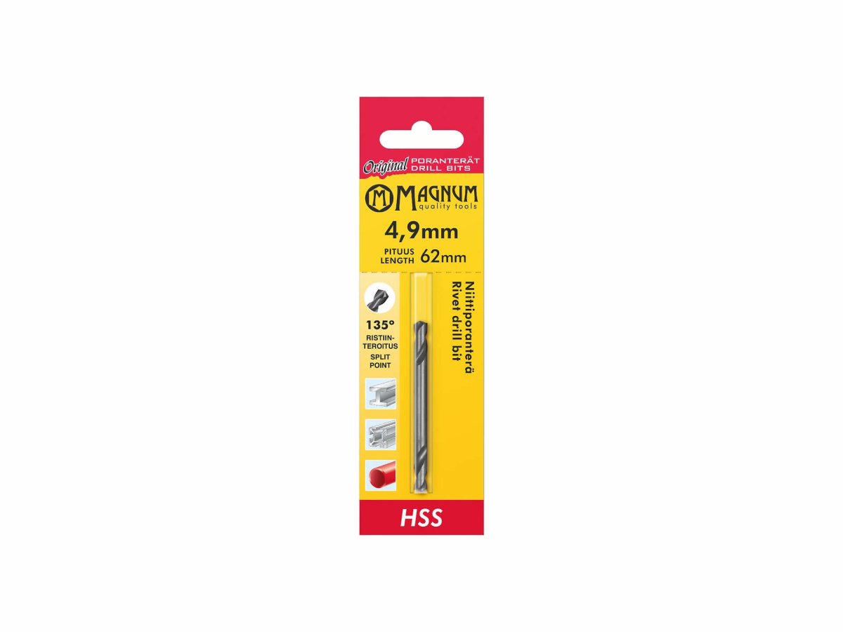 Magnum pop-niitti poranterä HSS 4,9mm
