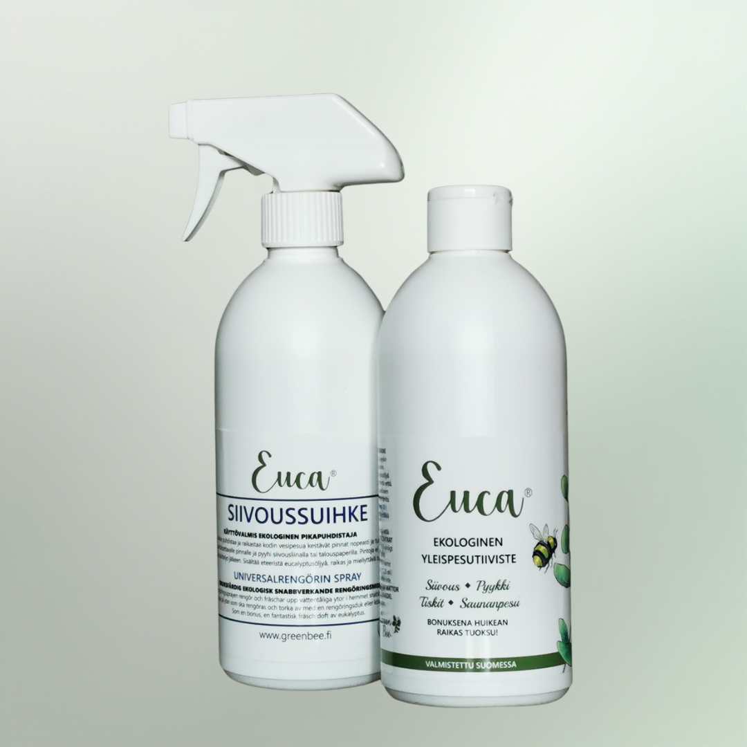Euca® Ekopesuaine + Euca® Siivoussuihke