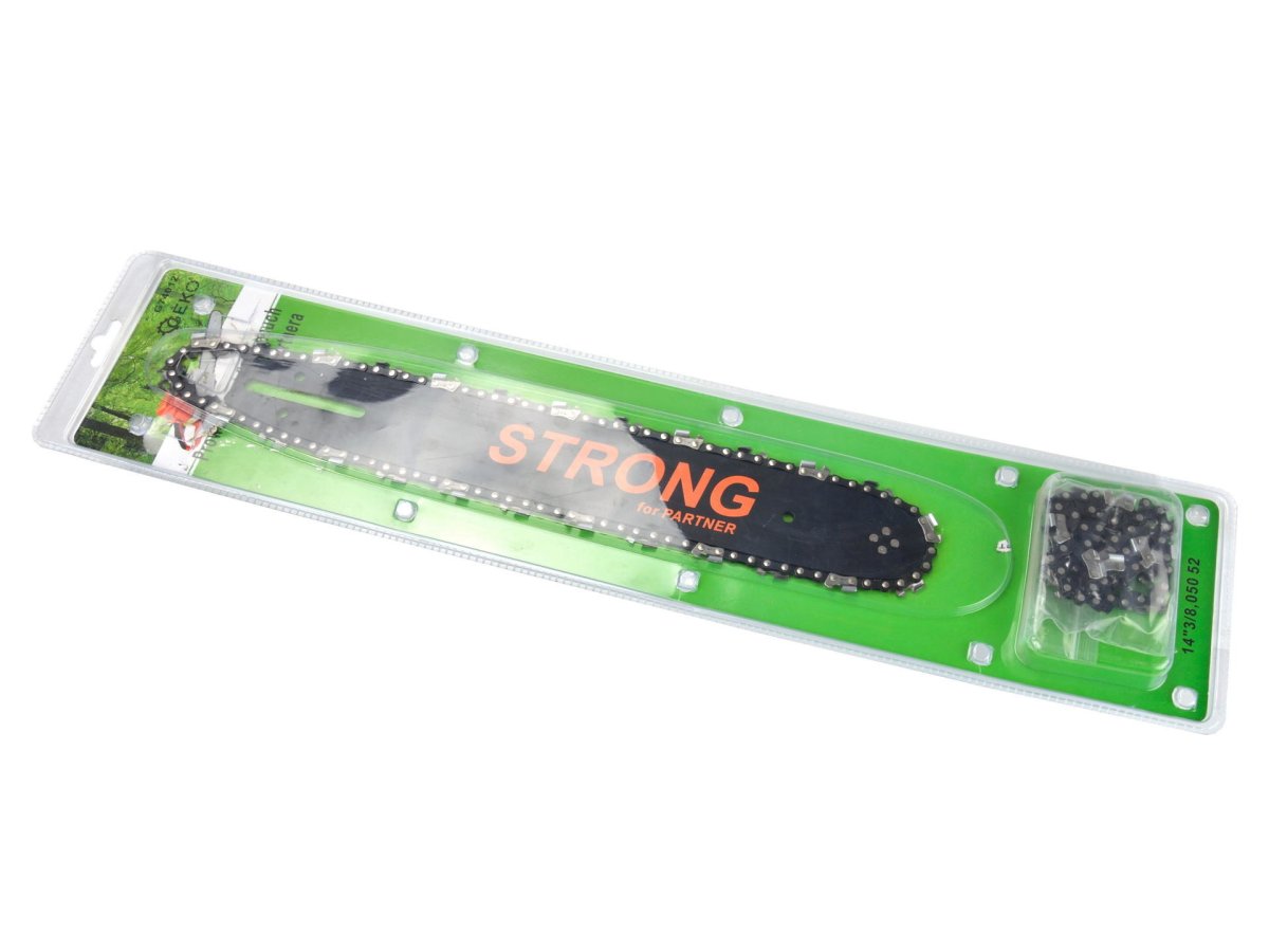 Moottorisahan laippa ja 2 ketjua Stihl ja Partner 14″ 3/8 1,3mm 52T - Image 2