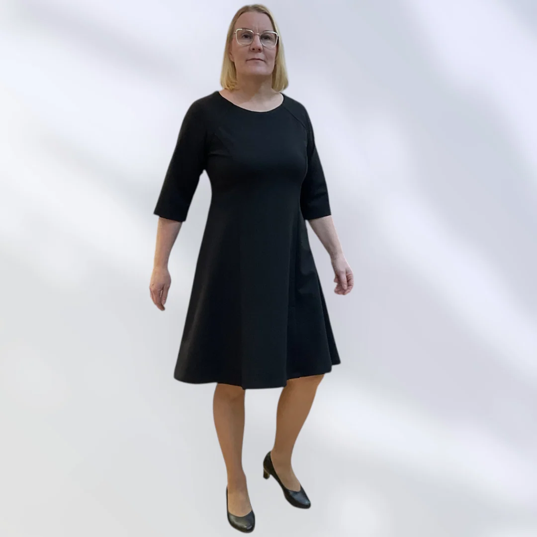 Suvi neulosmekko 3/4 osa hihalla