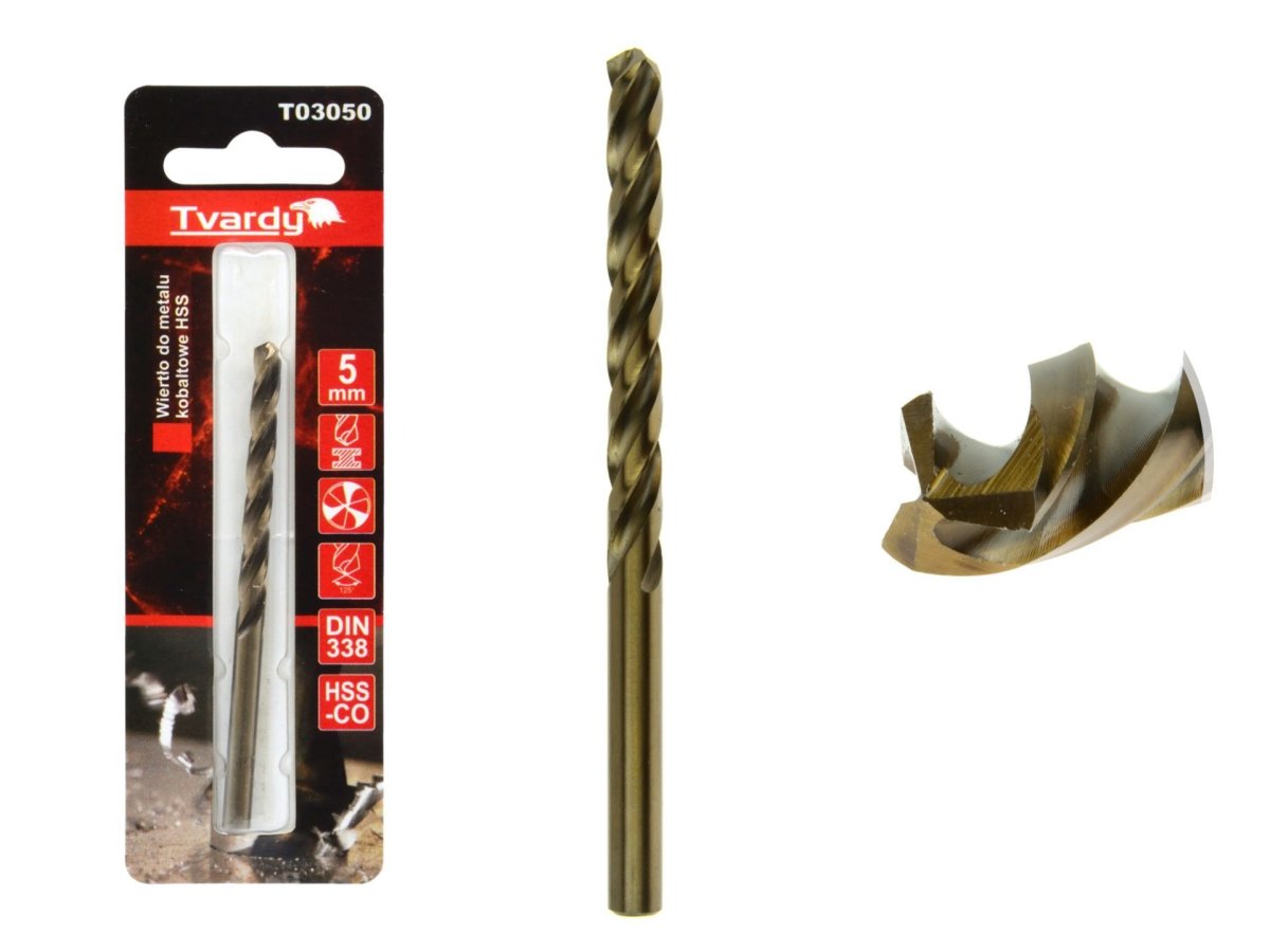 HSS Cobalt 5 mm poranterä - Image 2